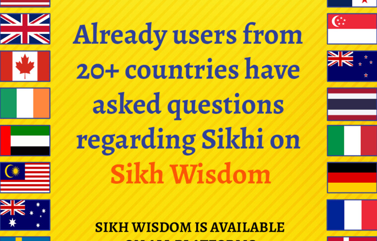 Already users from 20+ countries have asked questions regarding Sikhi on Sikh wisdom