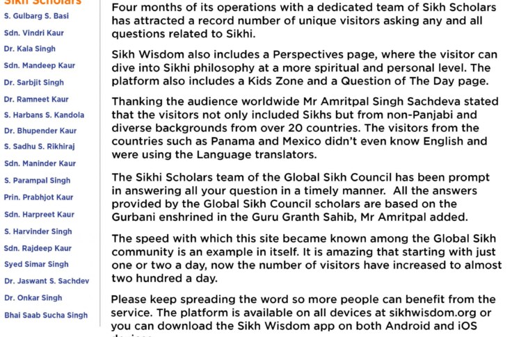 1000 questions have been asked by users on Sikh Wisdom