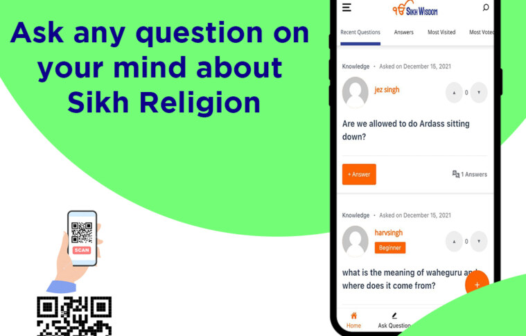 Ask any question on your mind about Sikh Religion on Sikh Wisdom