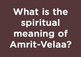 What is the spiritual meaning of Amrit-Velaa?