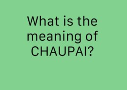 what is the meaning of Chaupai?