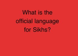 what is the official language for sikhs?
