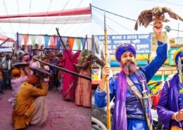 What is the difference between Holi and Holla Mohalla according to Sikhism?
