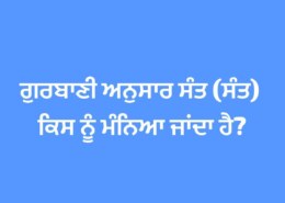 According to Gurbani, who is considered a Sant (saint)?